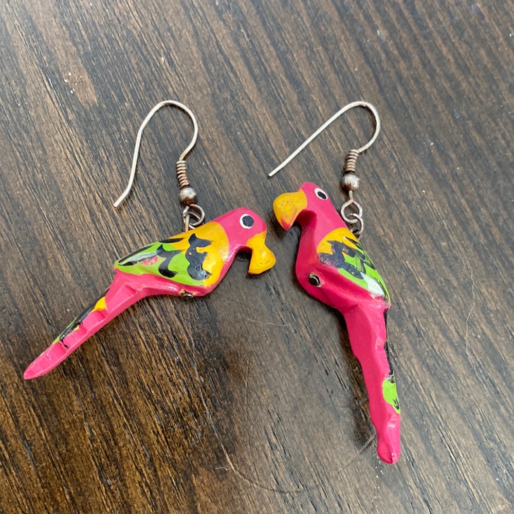 Parrot earrings